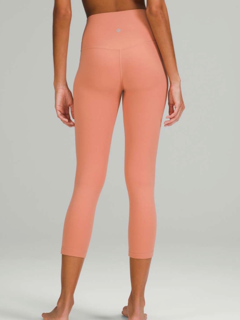 Lululemon Align Leggings High-Rise Crop 23' in Pink Savannah Orange Size 2